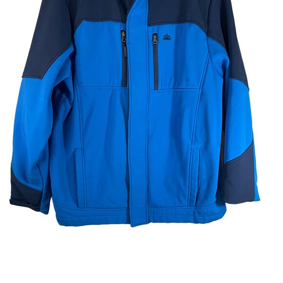 SNOZU Performance Boys Softshell Jacket Colorblock Blue XL Active Outdoor Casual - Picture 4 of 9